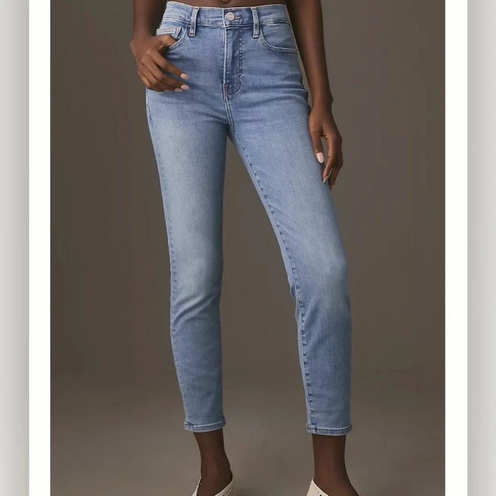 FRAME Le High Skinny High-Rise Jeans Light Wash Size 31 Stretch Denim